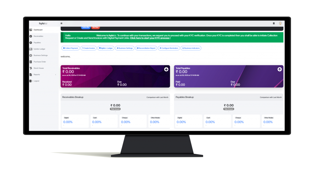 dashboard new Get Invoice Payments Lifecycle Automated with Hylobiz