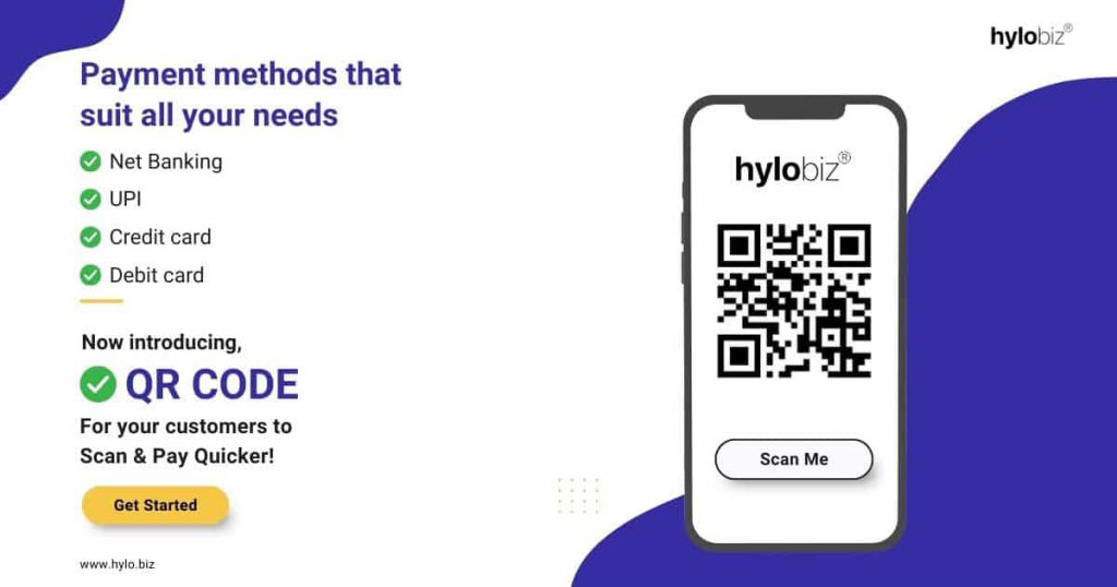 Easily scan and pay with QR Code product release update at Hylobiz